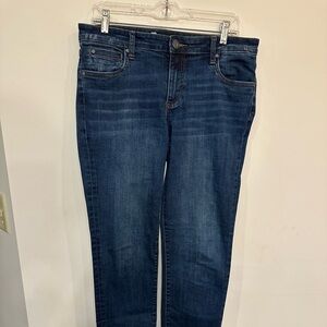Kut from the Kloth Catherine Boyfriend Dark Blue Jeans